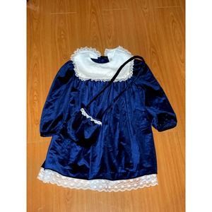 Vintage Rare Edition Velvet Lace Dress with Purse Sz 4